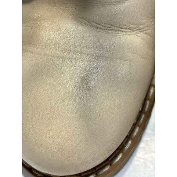 Bertuchi Combat Boots Womens Soft Leather Beige Zip Up Traction Heel Sz 9 - Picture 11 of 15